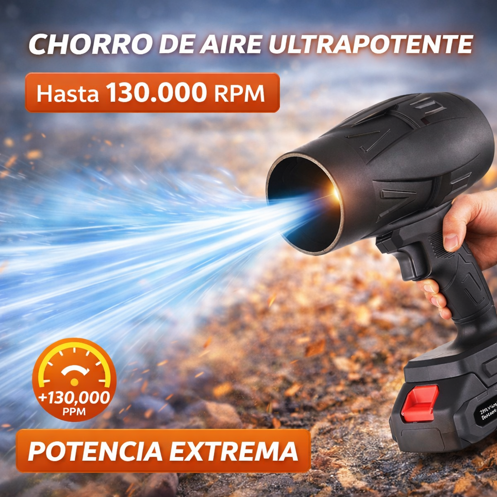 SOPLADOR DE AIRE DOBLE BATERÍA